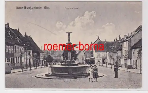 85339 Feldpost Ak Saar Buckenheim Alsace Punnenplatz 1918