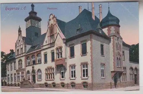 66812 Ak Hagenau au bureau de poste d'Alsace vers 1910