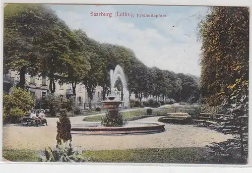 67959 Feldpost Ak Saarburg in Lorraine Place de la Liberté 1915