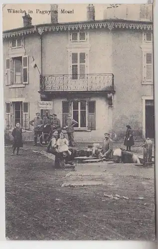 48988 Feldpost Ak Le linge de maison à Pagny an der Mosel Lorraine 1916