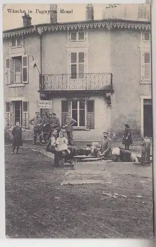 48988 Feldpost Ak Wäsche in Pagny an der Mosel Lothringen 1916