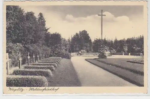 31290 Ak Waplitz in Ostpreussen Heldenfriedhof um 1930
