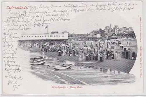 93987 Ak Swinemünde Plage partie et Manoir 1903