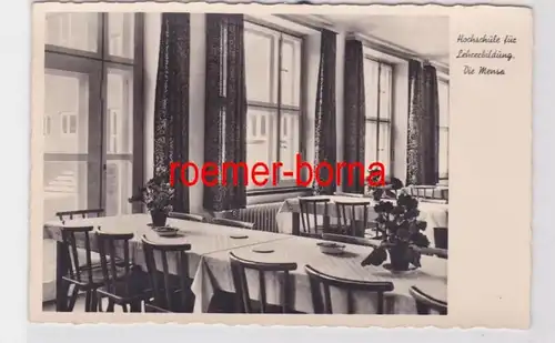 85193 Foto Ak Lauenburg i.Pom. (Lebork) Hochschule f. Lehrerbildung Mensa um1940