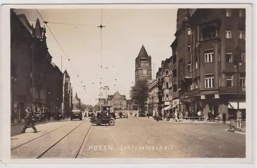 37332 Foto Ak Posen Poznan - Schlossfreiheit um 1920