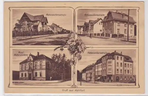 94399 Multi-image Ak Salut de Kohlfurt Hohenzollernstrasse avec hôtel vers 1930