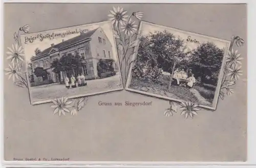 94043 Multi-image Ak Salutation de Siegersdorf Gasthof au lion d'or 1908