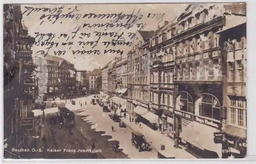 88562 Ak Beuthen Oberschlesien Kaiser Franz Josefsplatz um 1930