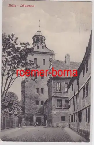 83460 Ak Stettin Schlossturm 1915