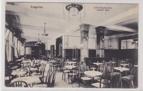 78605 Ak Liegnitz Legnica Café Hauptwache oberer Saal 1917