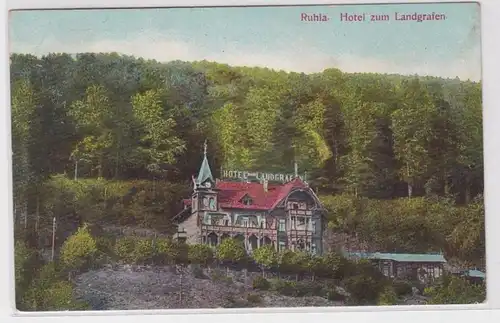 76503 Ak Ruhla Hôtel pour les photographes panoramiques Paysage et hôtel vers 1910