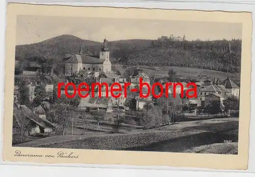 74932 Ak Panorama de Rückers en Silésie 1936