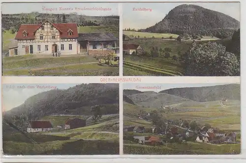 69815 Mehrbild Ak Ober-Reimswaldau Traugott Kunze's Freudenschloßbaude 1925