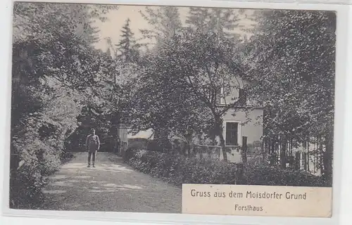 68365 Ak Gruß aus dem Moisdorfer Grund bei Liegnitz Forsthaus 1907