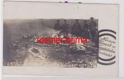 84652 Photo Ak Voleur Français Crash à Somme Py 1915