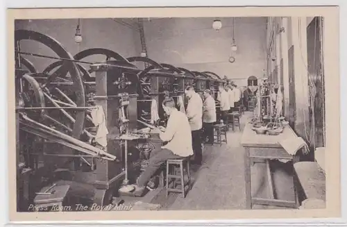 52523 Ak The Royal Mint in London Münzprägeanstalt - Press Room um 1910