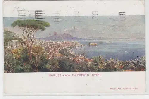 70460 Ak Naples (Naples) from Parker's Hotel 1925