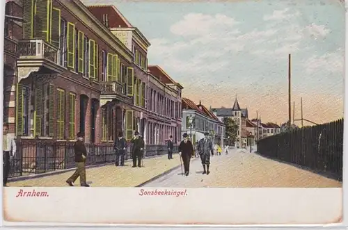 90706 Ak Sonsbeeksingel Arnhem Pays-Bas - Vue de la route vers 1900