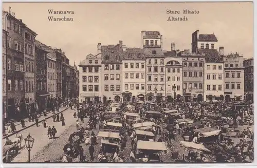 93835 Ak Warschau Warszawa - Stare Miasto Altstadt um 1910