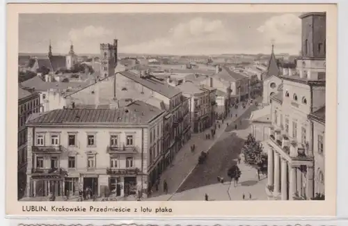 32619 Ak Lublin Krakowskie Przedmiescie z lotu plaka vers 1930