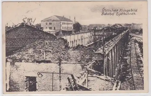 93774 Ak image de guerre orientale - gare d'Edytkuhnen Tchernychevskoe 1916