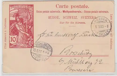 70593 Ak Schweiz Jubile de L'Union Postale Universelle 1875-1900