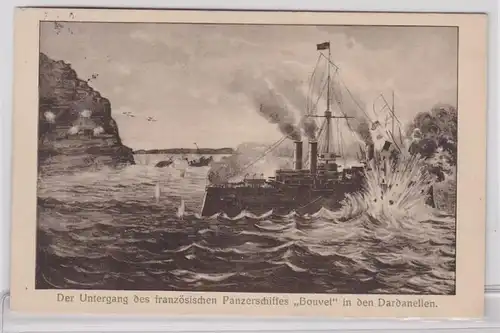 92309 AK Crève du navire blindé français "Bouvet" dans les Dardanelles
