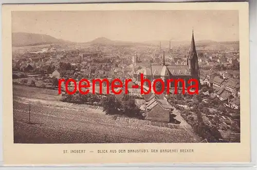 70550 Ak St.Ingbert Blick aus dem Braustüb'l der Brauerei Becker 1929