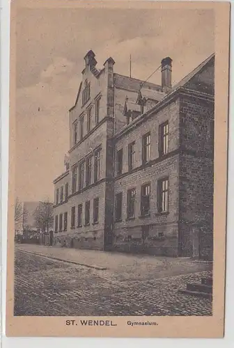 68744 Ak St.Wendel Gymnasium um 1930