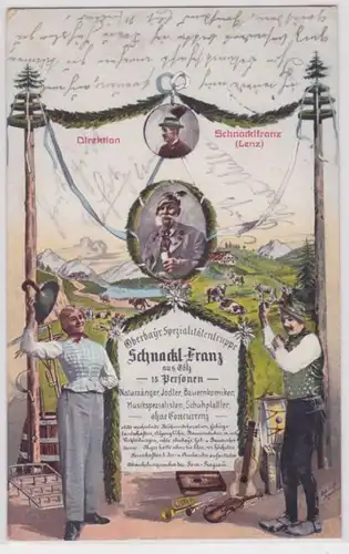 93441 Ak Haute-Bavière Spécialités Schnackl-Franz de Tölz 1912