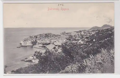 91808 AK Dubrovnik Ragusa Croatie Vue sur la côte vers 1910