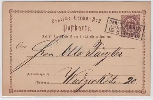 97948 DR Plein-choses Carte postale P1 Berlin Stadtpost Suppléant Gare 1873