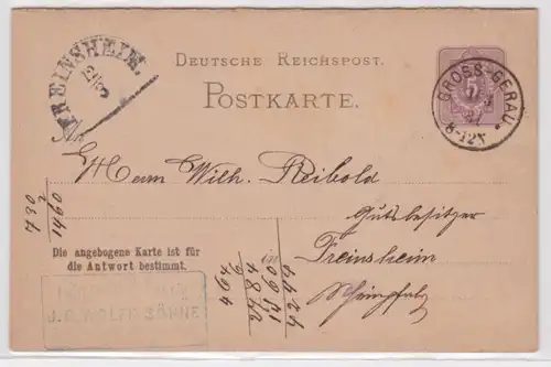 97743 DR Plein de choses Carte postale P11 Huile de palme usine J.G. Wolff Söhne Grand-Gris