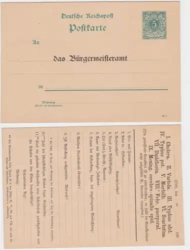 96017 DR Carte postale complète P28 Impression bureau de maire sans lieu vers 1890