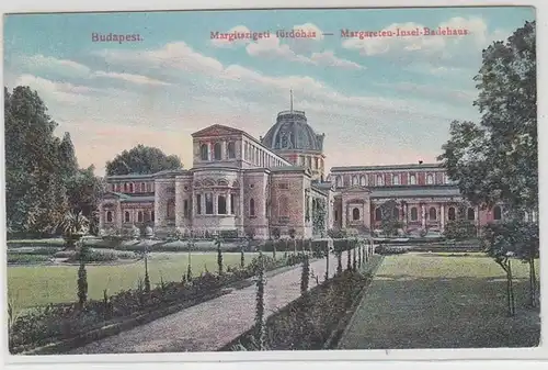 68588 Ak Budapest Margareten île de Badehaus 1913