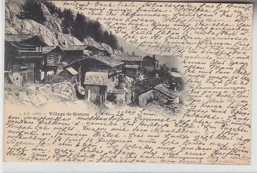 68762 Ak Village de Gietroz in der Schweiz 1899