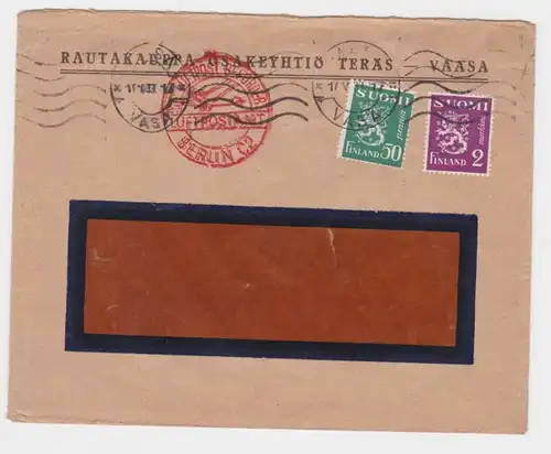 94783 Aéroport POST Poste aérienne Finlande Aéronef Berlin C2 Vaasa 1933