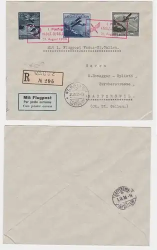 94771 Aéroport POST Aérienne I. Vol postal Vaduz-St.Gallen 31.août 1930 Liechtenstein
