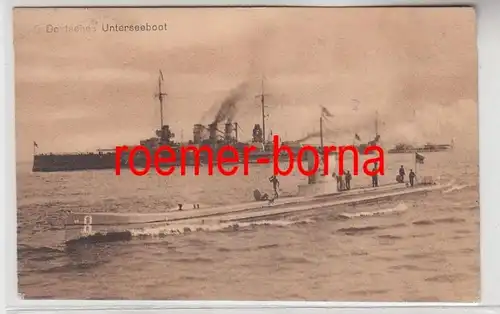 74838 Feldpost Ak Deutsches Unterseeboot 1916