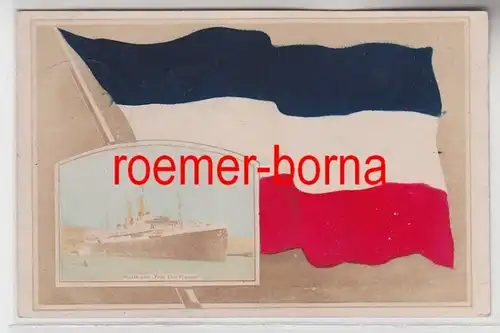 7473 drapeaux Ak Postvapeur 'Princ Eitel Friedrich' 1907