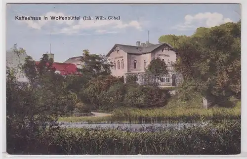 05894 Feldpost AK Kaffeehaus in Wolfenbüttel (Inh. Wilhelm Göhe) 1917