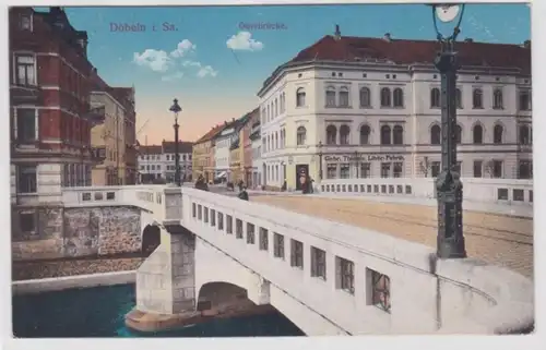 07632 Feldpost Ak Döbeln in Sachsen Oberbrücke 1916