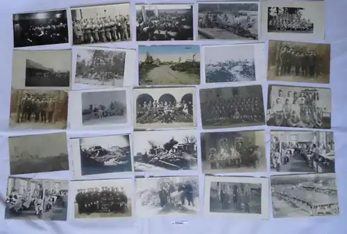 100 meist Foto Ansichtskarten Militaer Soldaten 1. Weltkrieg (103461)