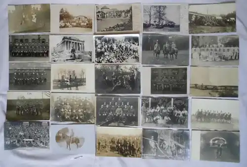 100 meist Foto Ansichtskarten Militaer Soldaten 1. Weltkrieg (100317)