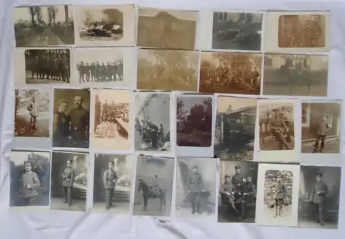 100 meist Foto Ansichtskarten Militaer Soldaten 1. Weltkrieg (100317)