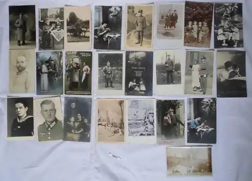 100 meist Foto Ansichtskarten Militaer Soldaten 1. Weltkrieg (100317)