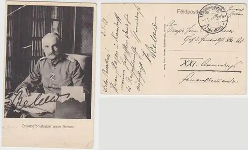 13358 Ak General Below mit Original Unterschrift 1917