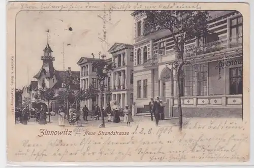 13705 Ak Zinnowitz neue Strandstrasse 1901