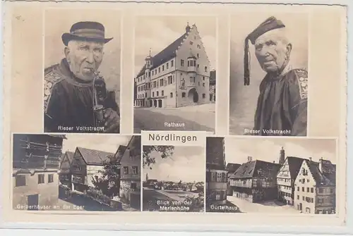 15708 Mehrbild Ak Nördlingen Gerberhäuser an der Eger usw. 1942