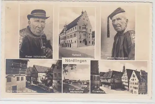 15708 Multi-image Ak Nördlingen Gerberhausen au Eger etc. 1942